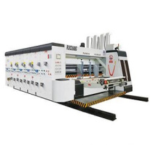 Carton box machinery manufacturer 2color automatic print slot die cut machine with slotter attachment stacker